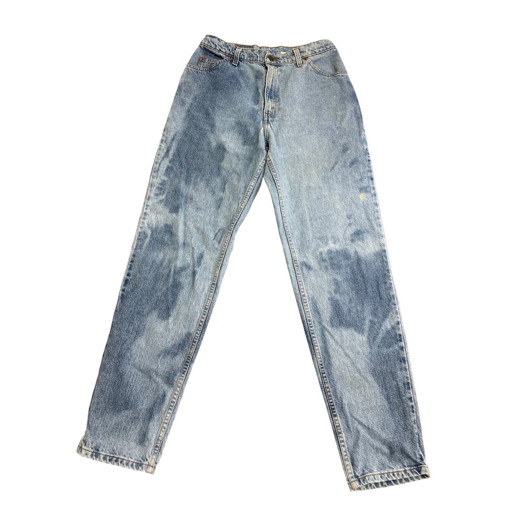 Vintage Levis 550 Orange Tab Jeans 29 Light Wash Tie Dye Relaxed Tapered Leg